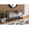 Monarch Specialties Bench, Entryway, Hallway, Storage, 42" Rectangular, Metal, Laminate, Grey, Black, Contemporary I 4500 - alternate 3